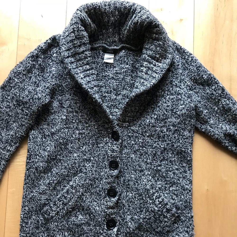 J Crew Marled cardigan sweater with shawl collar